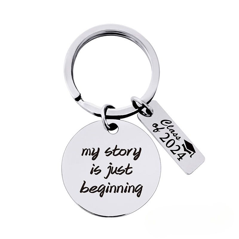 Wholesale 2024 Graduation Season Gift Stainless Steel Keychain ACC-KC-Ganggu011