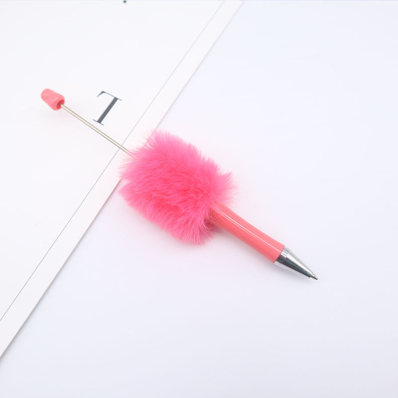 Wholesale Beadable Pen Plush Pom Pom Beadable Pen ACC-PN-CY001