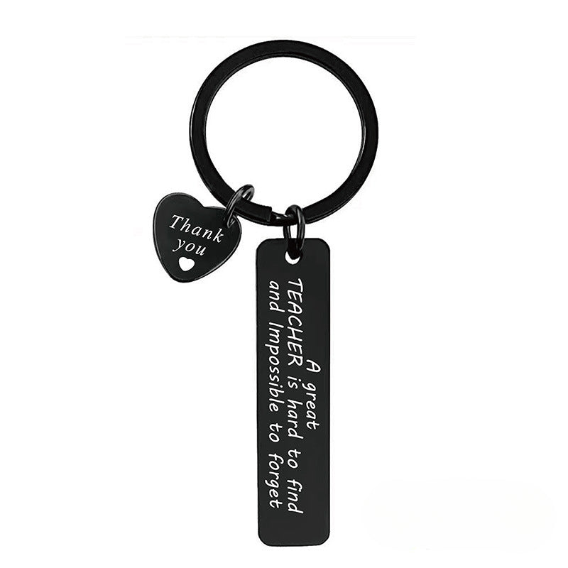 Wholesale Teacher's Day Gift Stainless Steel Engraved Keychain ACC-KC-Ganggu003