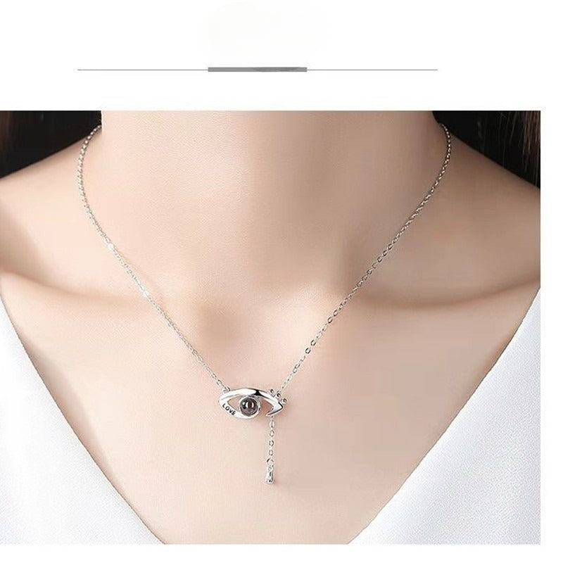 Wholesale 100 Languages I Love You Devil Eye Necklace ACC-NE-Shiyu006