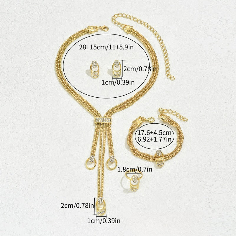 Wholesale Diamond Necklace and Earrings Sets ACC-NE-BaSha005