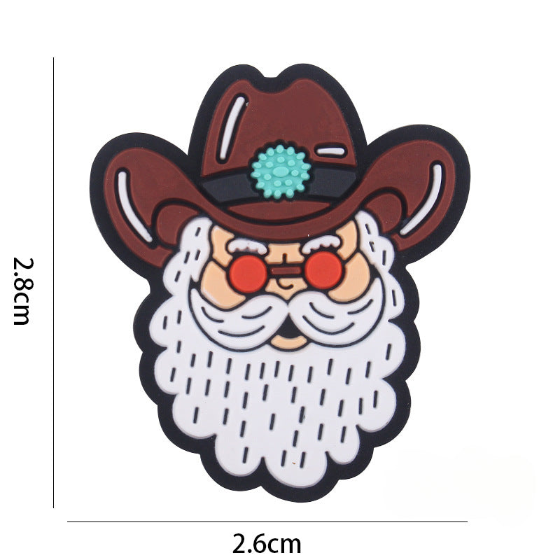 Wholesale 5pcs Western Style Cowboy Silicone Beads Focal Beads DIY Bead Accessories ACC-BDS-GuangTian042