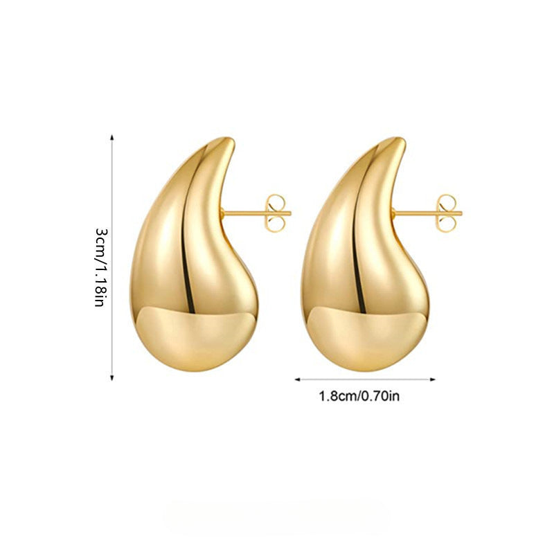 Wholesale Water Drop Simple Tear Drop Alloy Earrings ACC-ES-LingQi001