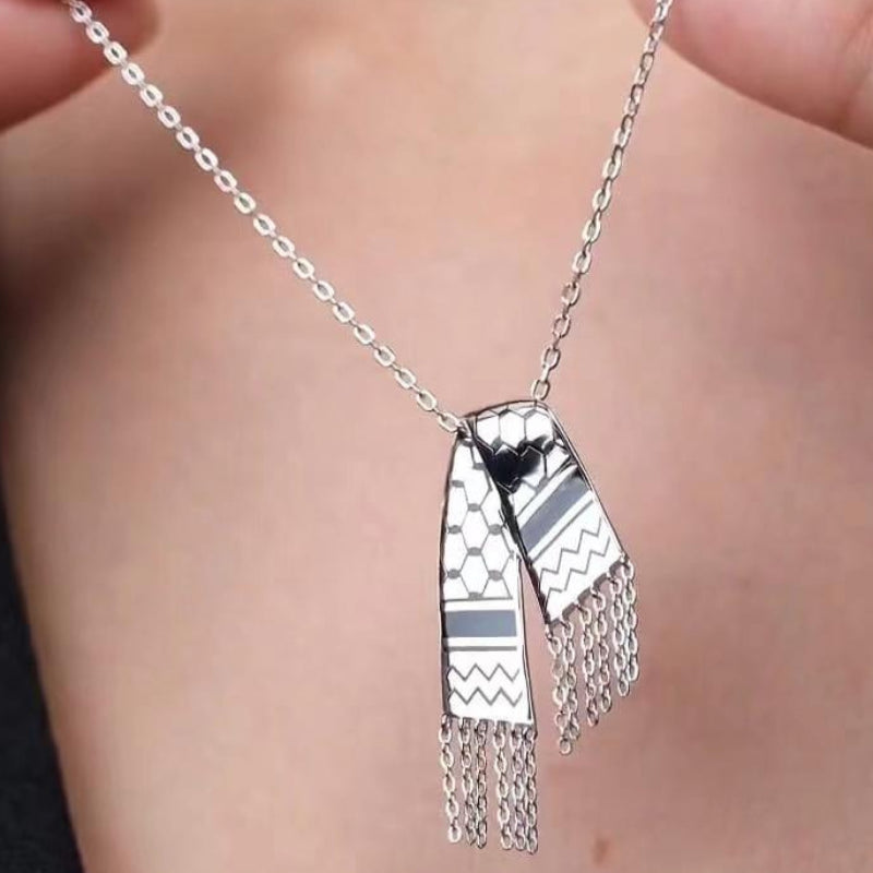 Wholesale Stainless Steel Necklaces Drip Tape Diamond Tassel Necklace ACC-NE-YiZ001