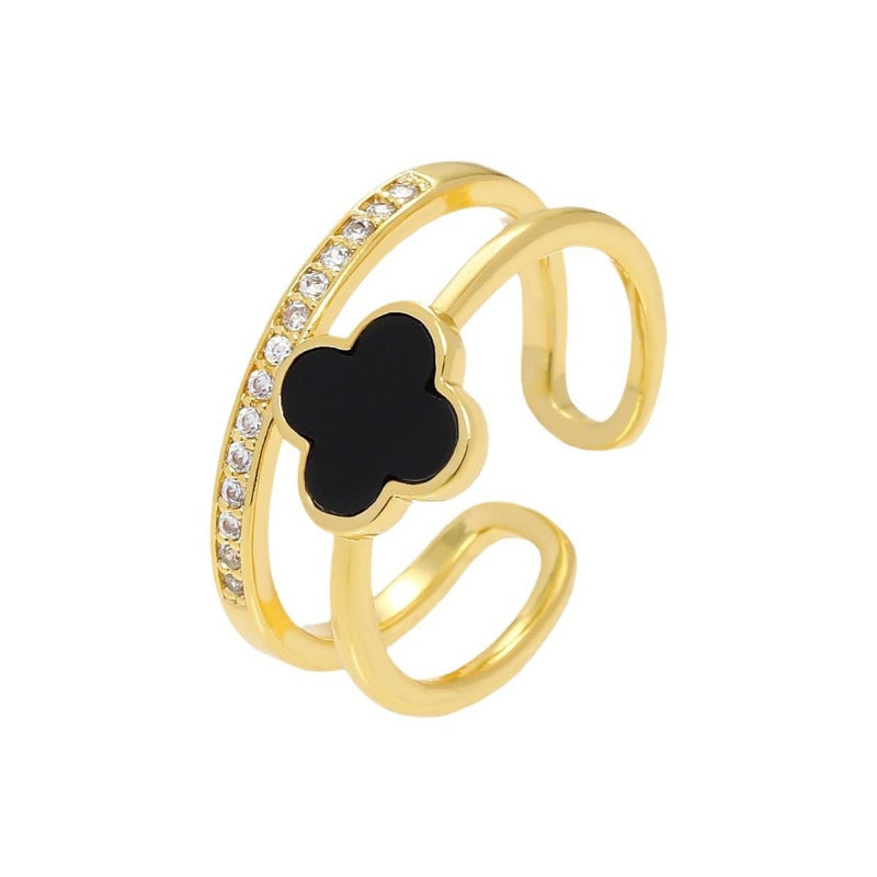 Wholesale Non-fading Open Adjustable Ring ACC-RS-QiYun001