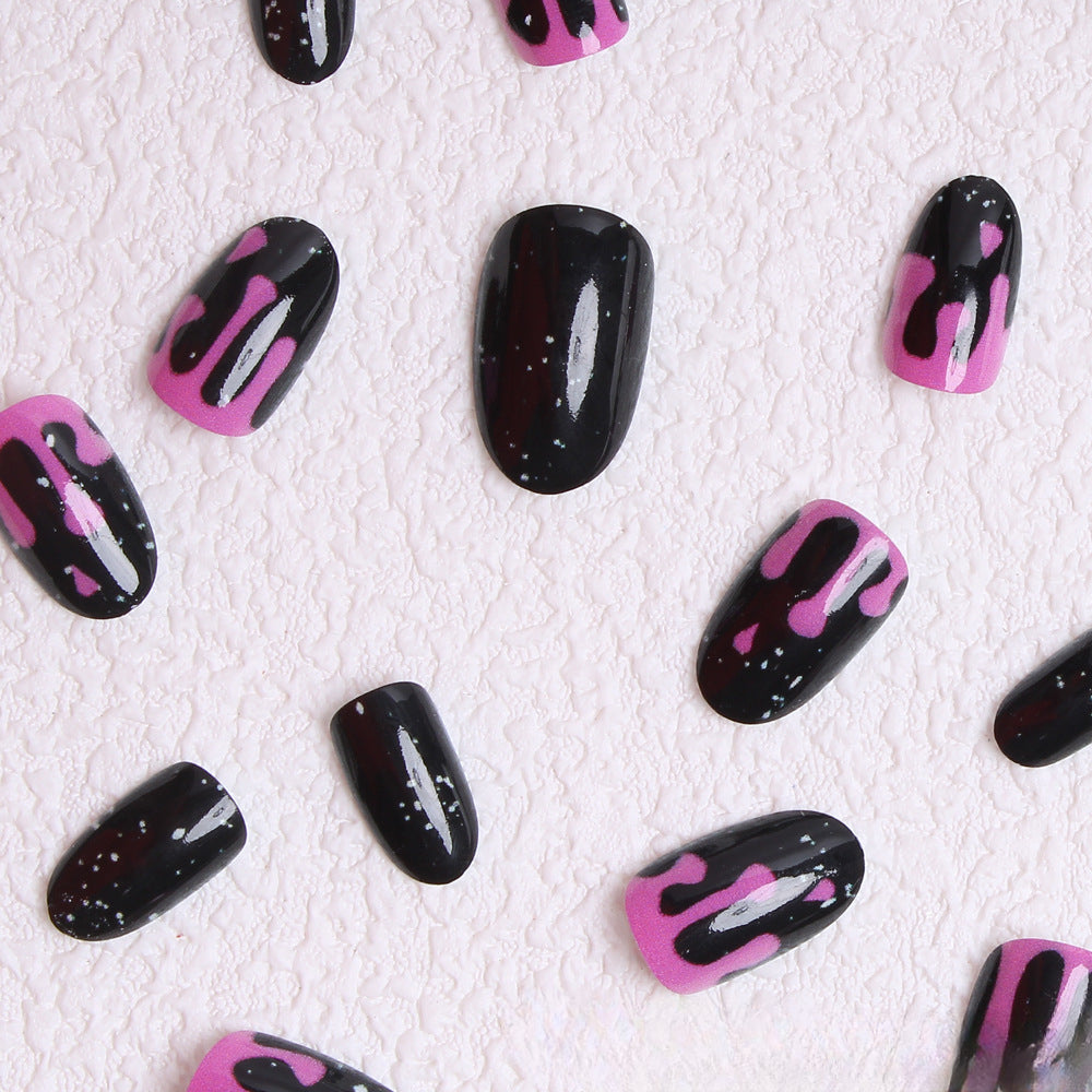 Wholesale 24 Pieces/box Halloween Press-on Nails Kits Nail Stickers ACC-NS-XingNai029