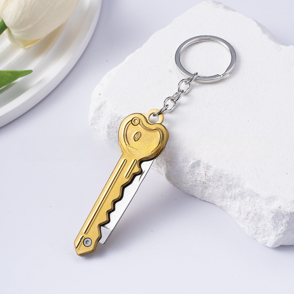 Wholesale Outdoor Folding Express Unboxing Stainless Steel Keychains ACC-KC-ZhiYa055