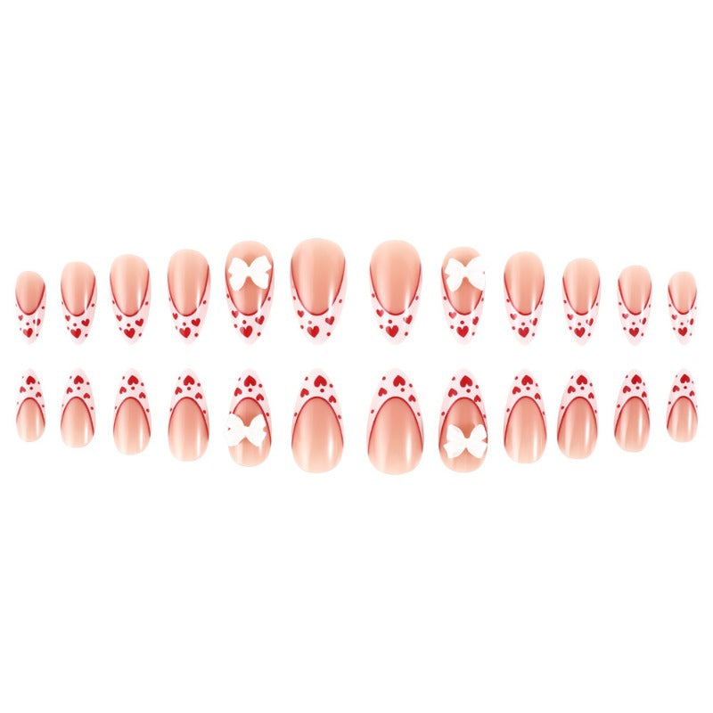 Wholesale 24 Pieces/box Valentine's Day Flower Bow Nails Kits Nail Stickers ACC-NS-MiKe029