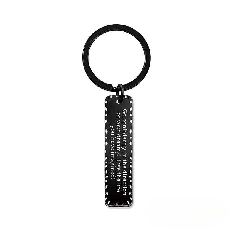 Wholesale 2024 Graduation Season Gift Inspirational Phrase Stainless Steel Keychain ACC-KC-Ganggu012