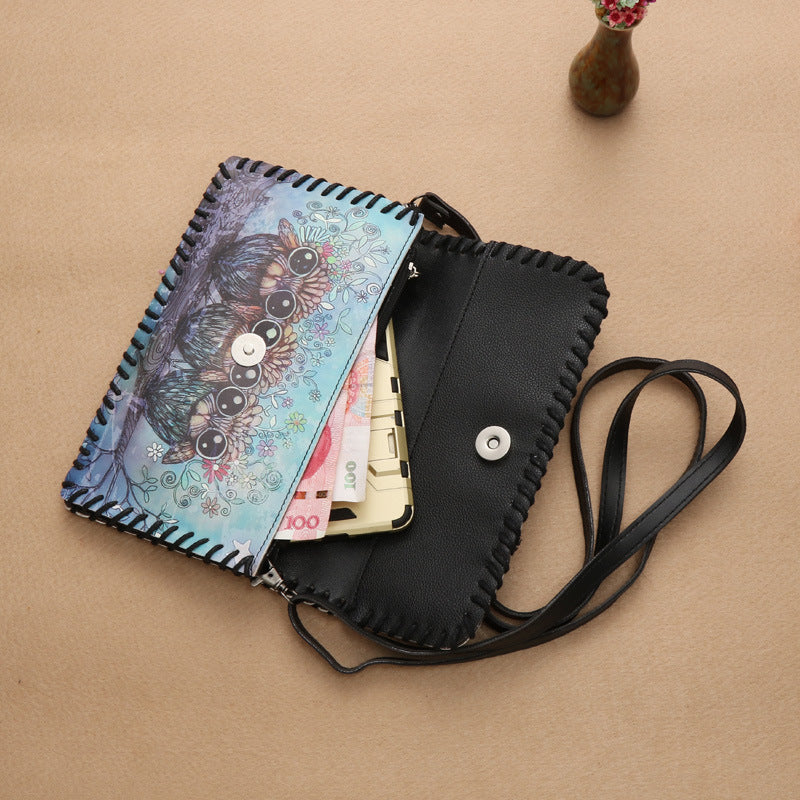 Wholesale Ethnic Style Women's One-shoulder Mobile Phone Bag Women's Wallet ACC-WT-Mengs003