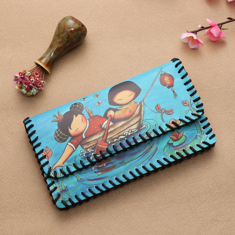 Wholesale Ethnic Style Women's One-shoulder Mobile Phone Bag Women's Wallet ACC-WT-Mengs003