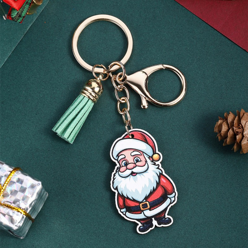 Wholesale Christmas Series Santa Claus Tassel Keychain ACC-KC-RongRui013