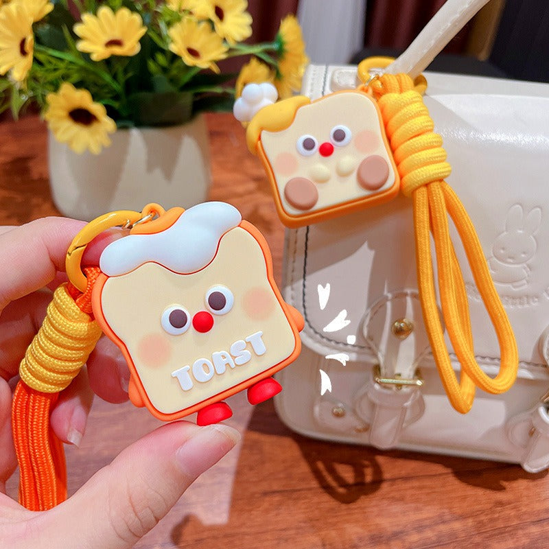Wholesale Creative Cute Simulation Toast Keychain ACC-KC-ZhongChi002