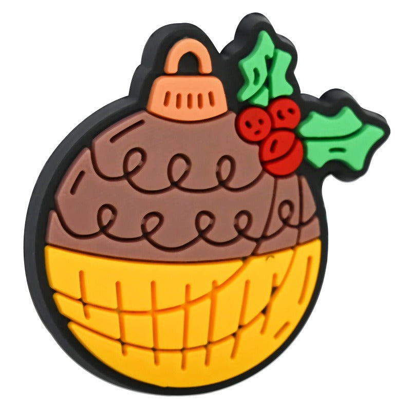 Wholesale Random 100pcs Christmas Series PVC Soft Focal Beads DIY Beaded Pen Accessories  ACC-BDS-RYY013