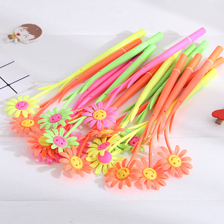 Wholesale  Creative Cute Cartoon  Flower Gel Pen Ballpoint pen