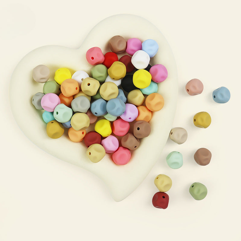 Wholesale 100pcs 15mm Irregular Silicone Beads DIY for Beadable ACC-BDS-JIaHao003