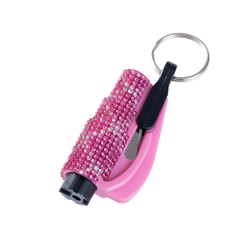 Wholesale Mini Car Hammer Seat Belt Release Keychain with Drill ACCVIP-KC-ZhiYa013