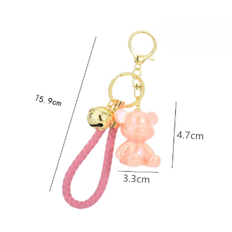Wholesale Cartoon Magic Color Acrylic Bear Keychain Lanyard Keychain ACC-KC-YanG007