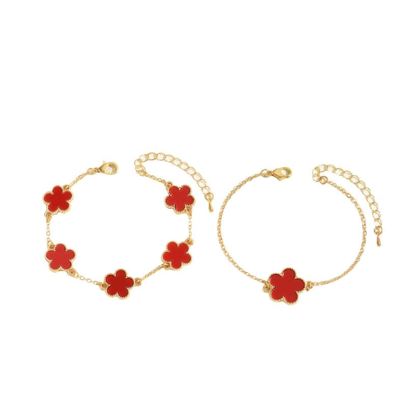 Wholesale Plum Blossom Flower Oil Drop Bracelet ACC-BT-BaSha001