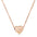 Wholesale 18K gold heart titanium steel clavicle necklace