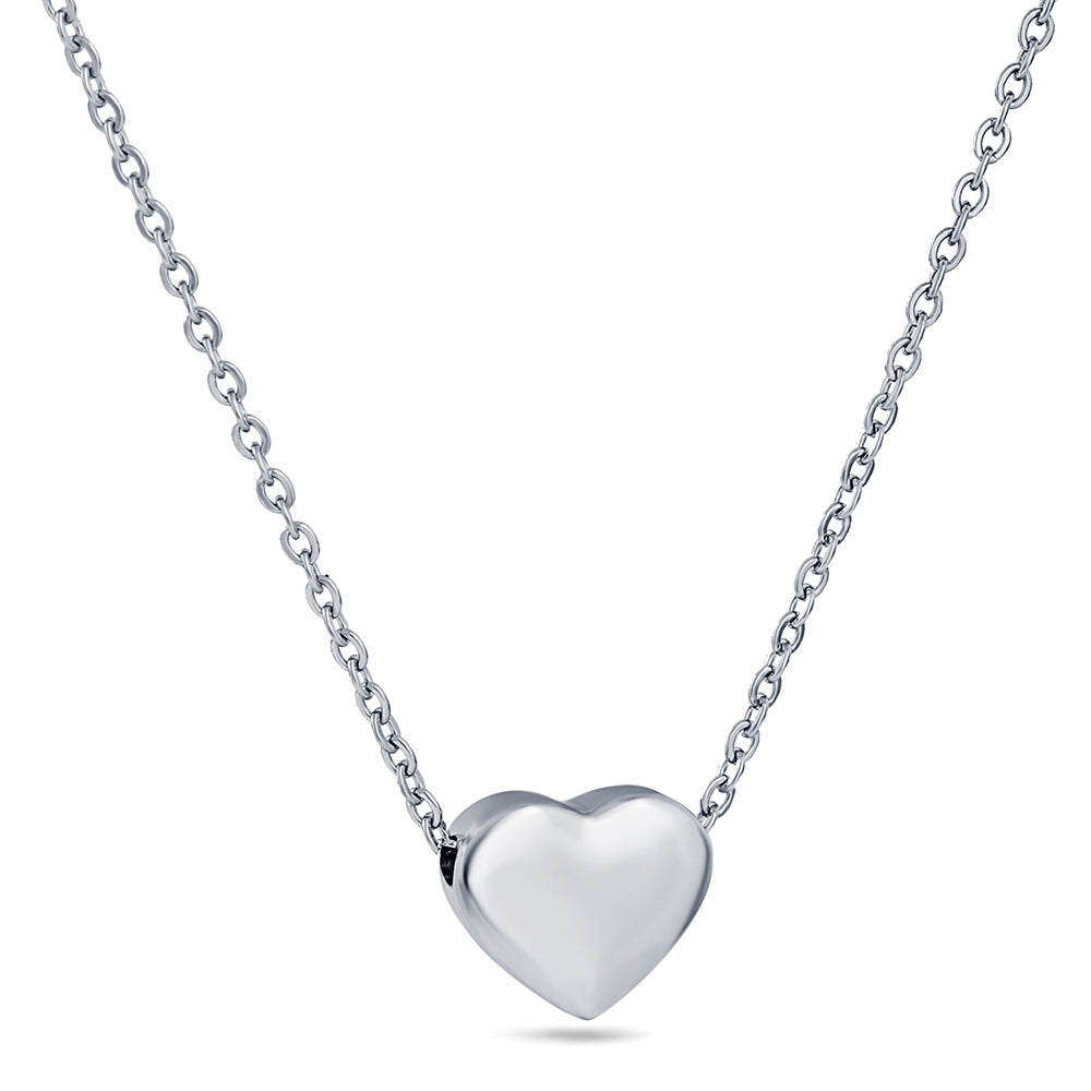 Wholesale 18K gold heart titanium steel clavicle necklace
