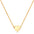 Wholesale 18K gold heart titanium steel clavicle necklace