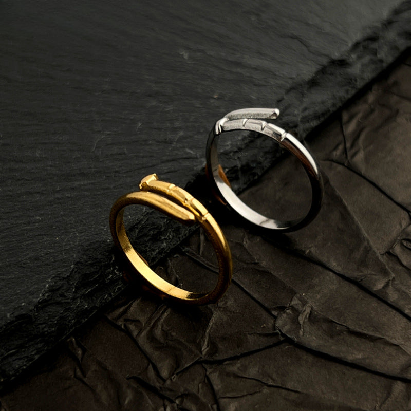 Wholesale Stainless Steel Bent Spike Rings ACC-RS-WanCh001