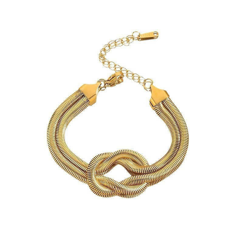 Wholesale 18K Gold Stainless Steel Diamond Bracelet ACC-BT-QiYun008