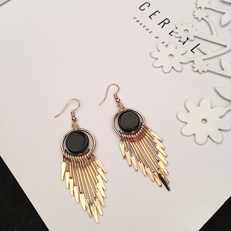 Wholesale Exaggerated Earrings Long Tassel Earrings ACC-ES-MDD017