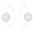 Wholesale spiral gear rotating geometric hollow earrings
