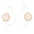 Wholesale spiral gear rotating geometric hollow earrings