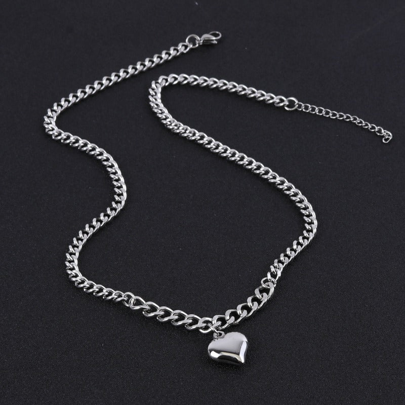 Wholesale Stainless Steel Heart Pendant Necklace ACC-NE-FeiLing002