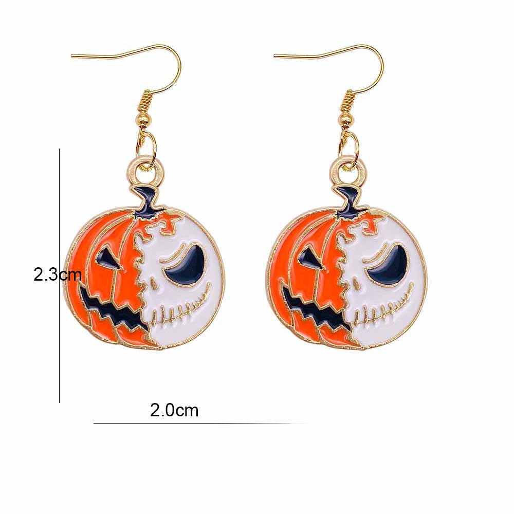 Wholesale Halloween Cartoon Ghost Pumpkin Imp Alloy Earrings ACC-ES-ChenY047