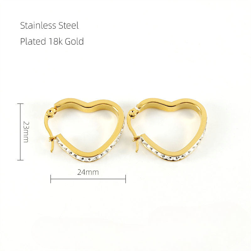 Wholesale 18K Gold Light Luxury Stainless Steel Earrings ACC-ES-ZhongXin012