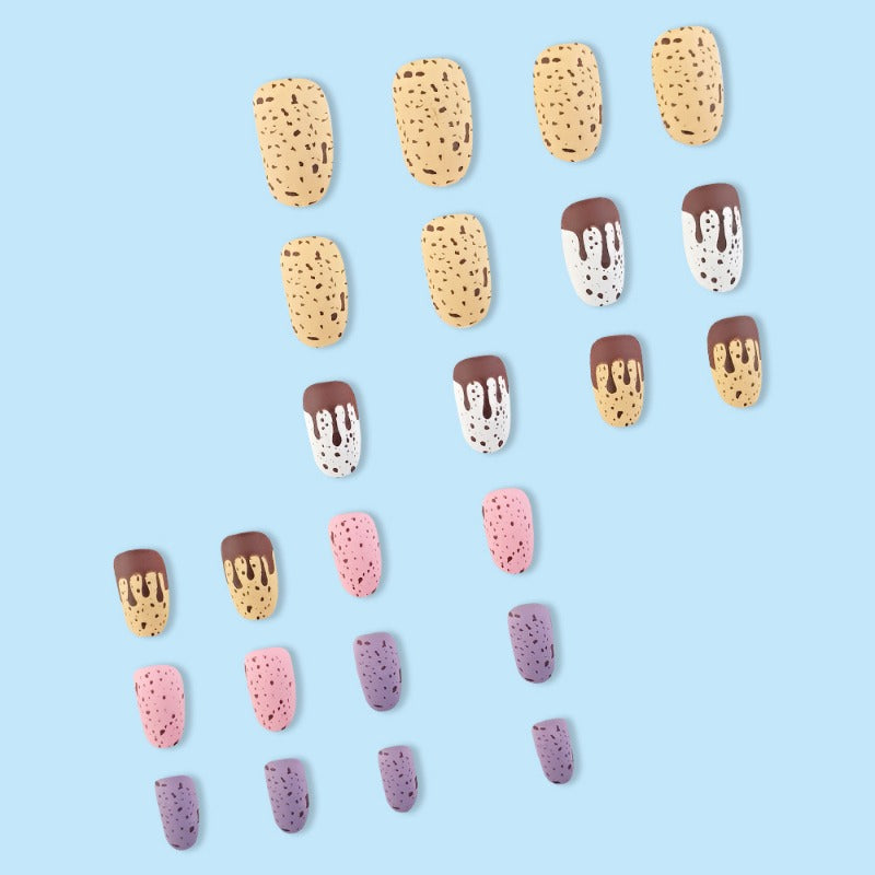 Wholesale 24 Pieces/box Easter Colored Eggshell Nails Kits Nail Stickers ACC-NS-QXJ007