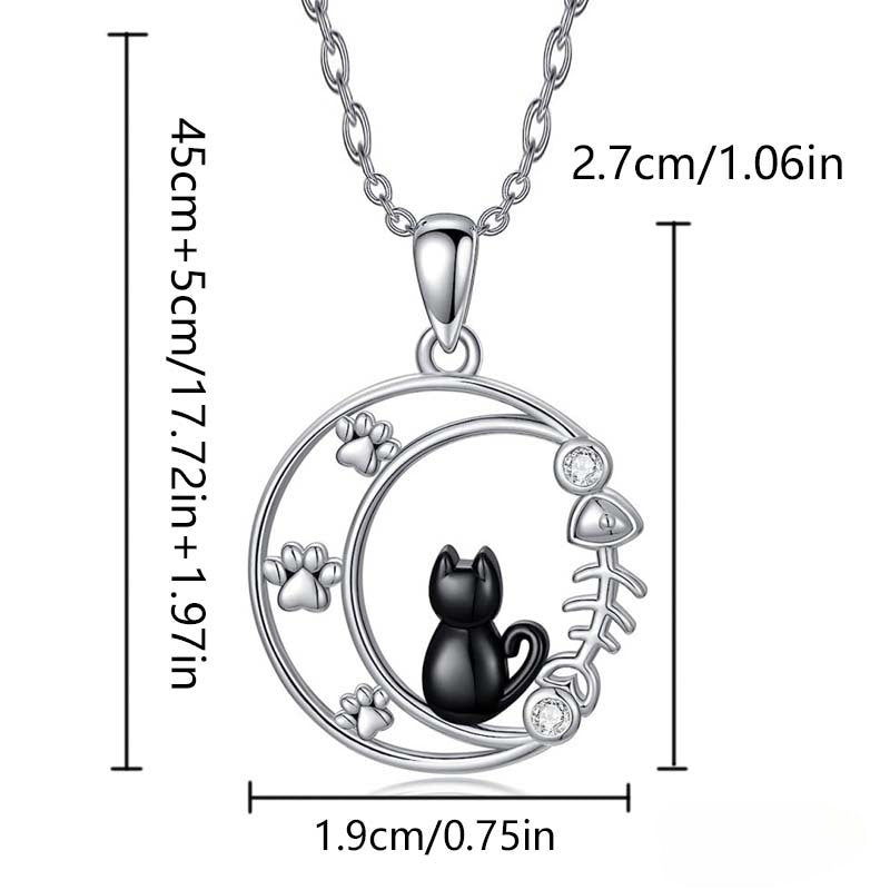 Wholesale Moon Pendant Cat Necklace  ACC-NE-YingHao007