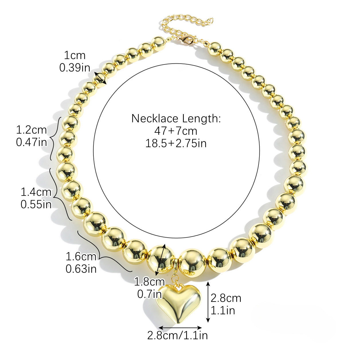 Wholesale Cyberpunk Style Acrylic Beaded Necklace ACC-NE-ManYi007