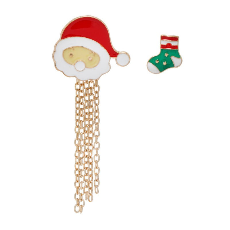 Wholesale Cartoon Christmas Elk Tassel Brooch ACC-BCH-DingZhou003