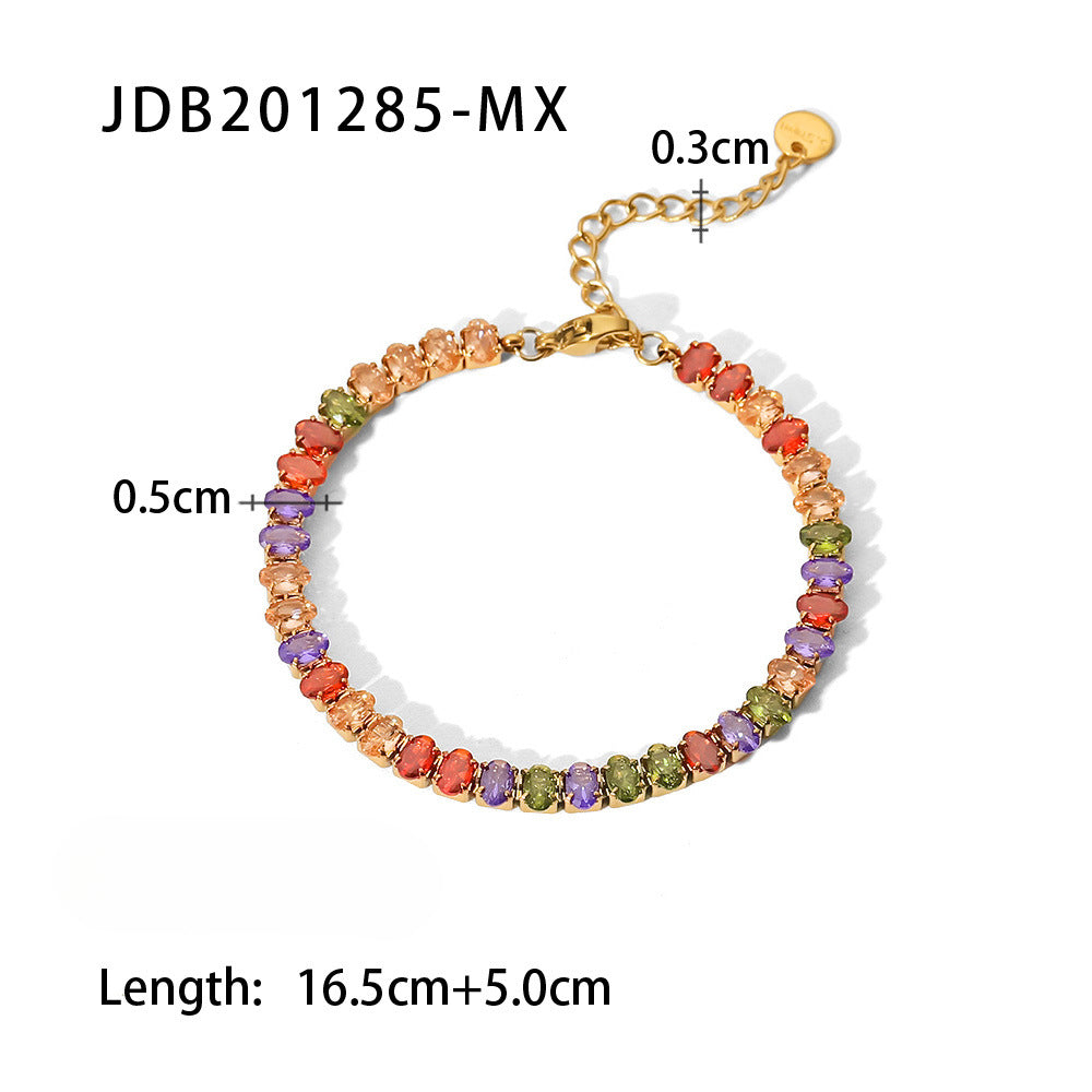 Wholesale Stainless Steel Inlaid Zircon Bracelet ACC-BT-WanX001 ACC-BT-WanX001