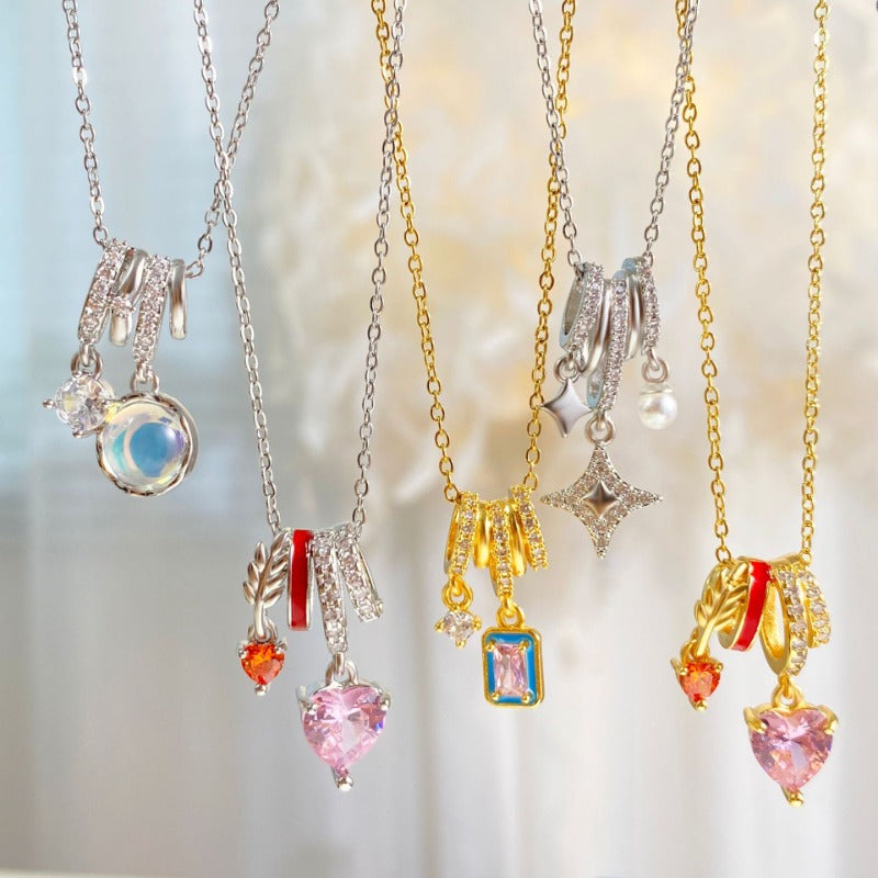 Wholesale Copper Plated 18k Real Gold Hot Sale Love Necklace ACC-NE-YuXun006