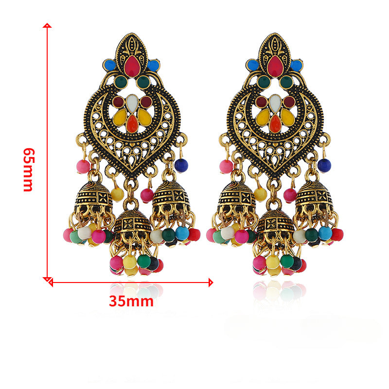 Wholesale Tassel Bohemian Alloy Earrings ACC-ES-KaiQing003