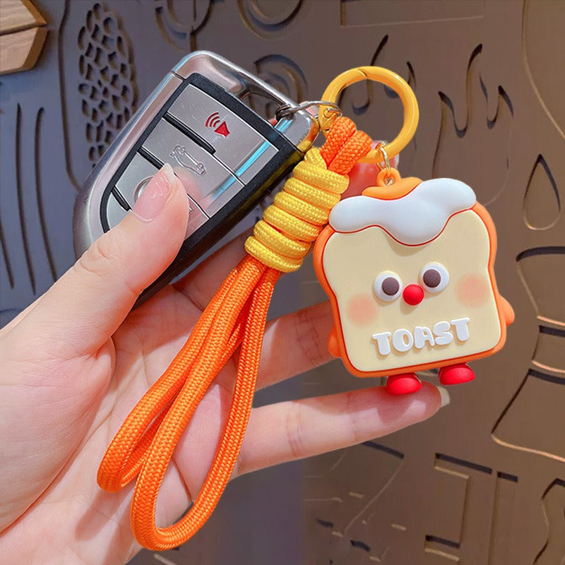 Wholesale Creative Cute Simulation Toast Keychain ACC-KC-ZhongChi002