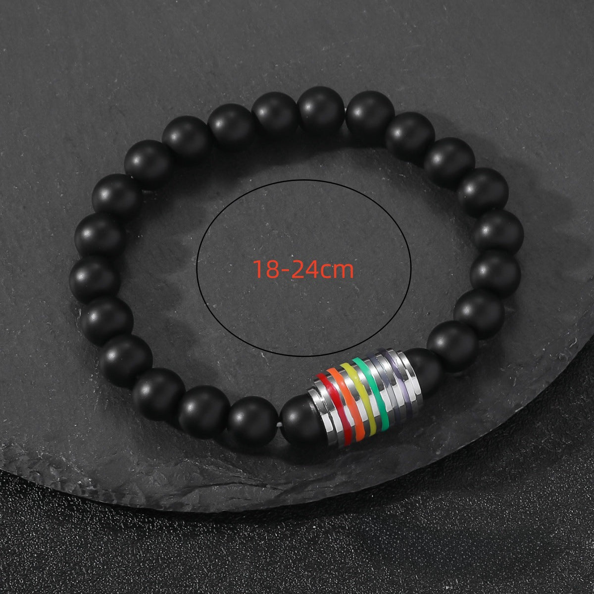Wholesale Colorful Black Beaded Bracelet ACC-BT-JunJie017