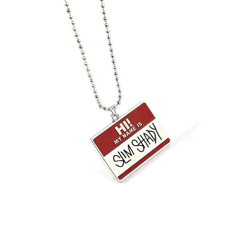 Wholesale High-end Hip-hop Letter Necklace ACC-NE-Boshuo001