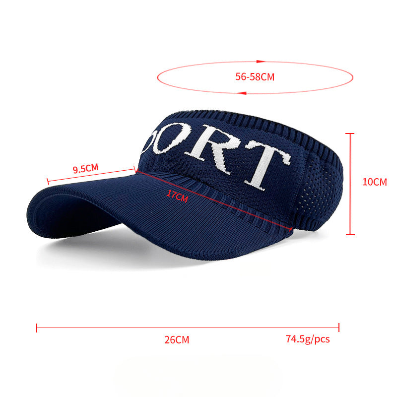 Wholesale Summer Sun Protection Empty Top Hat Sports Breathable Sun Hat ACC-HT-YiFan001