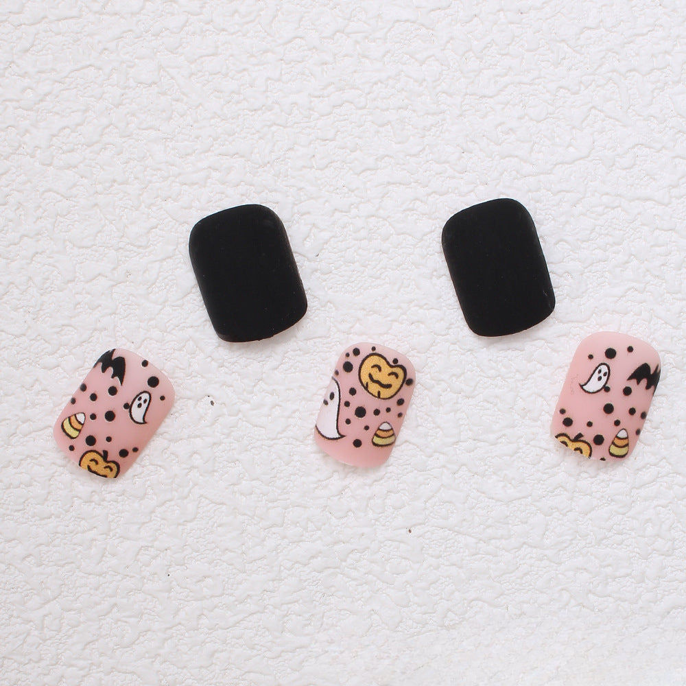 Wholesale Halloween 24 Pieces/box Press-on Nails Kits Nail Stickers ACC-NS-XingNai014