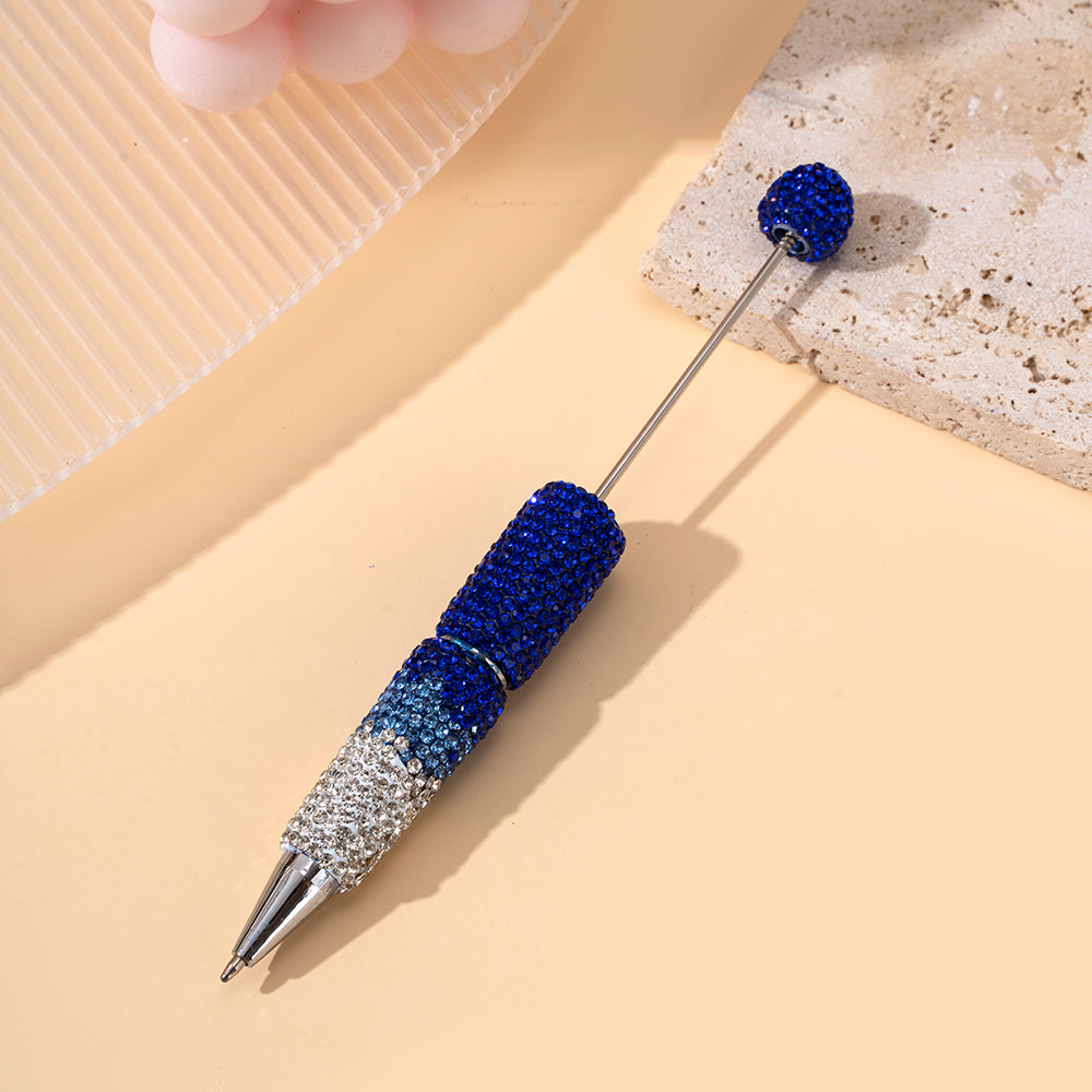 Wholesale Beadable Pens Clay Inlaid with Diamonds Plastic DIY Beaded Pens ACC-PN-ZhiYa002