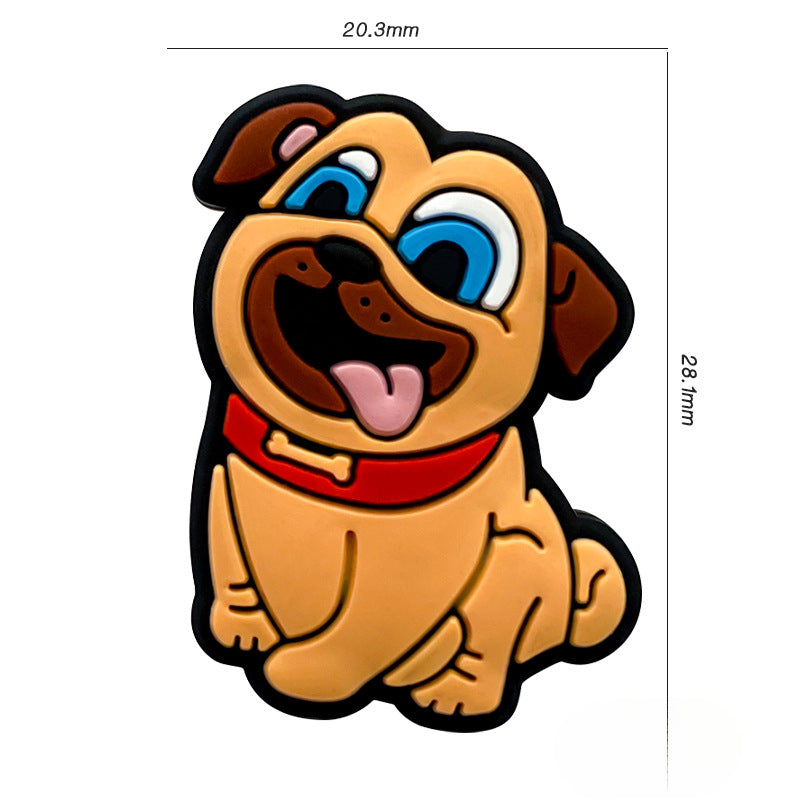 Wholesale 10pcs Animal Puppy Food Grade Cartoon Beads Focal Beads DIY Accessories ACC-BDS-WDX070