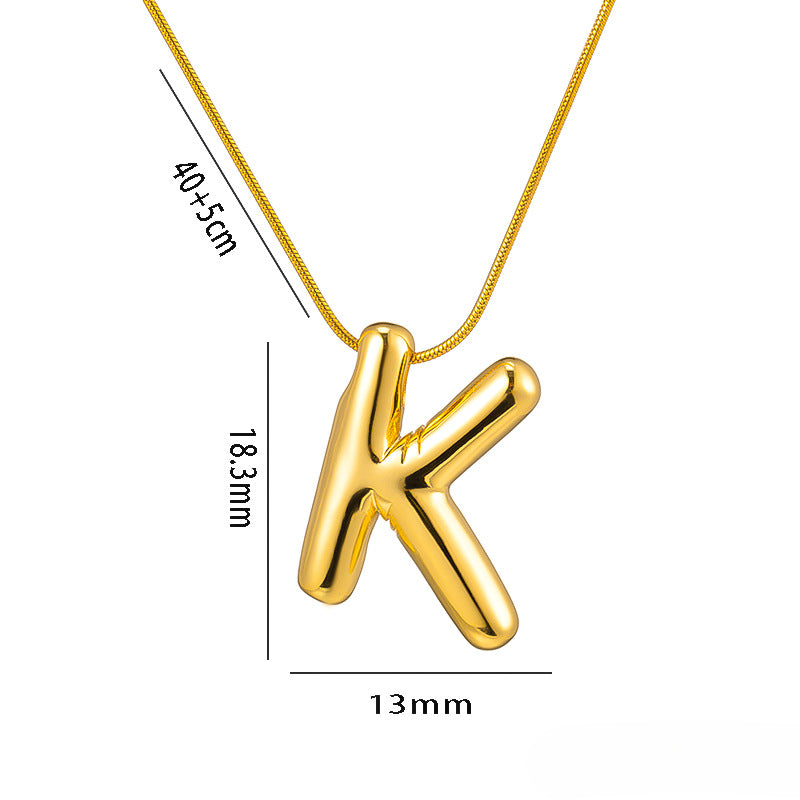 Wholesale Stainless Steel English Letter Necklace ACC-NE-KuCai014