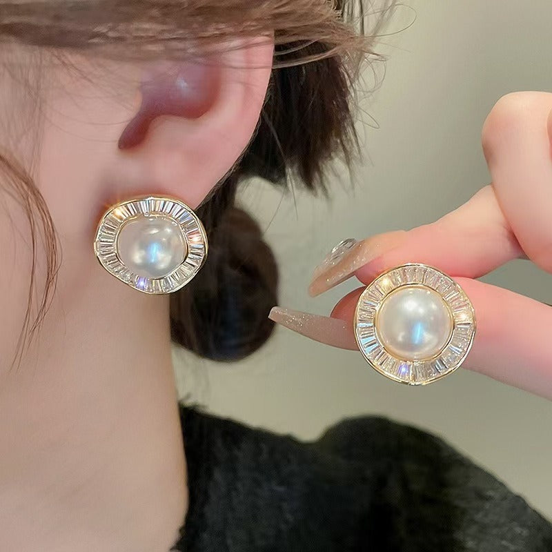 Wholesale Micro-Inlaid Zirconia Light Luxury Earrings  ACC-ES-ZhiLing005